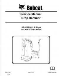repair manual Bobcat Drop Hammer Service Manual PDF