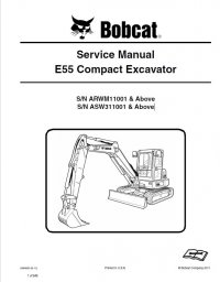 repair manual Bobcat E55 Compact Excavator Service Manual PDF