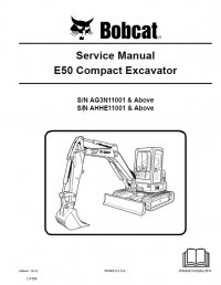 repair manual Bobcat E50 Compact Excavator Service Manual PDF