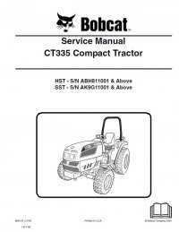 repair manual Bobcat CT335 Compact Tractor Service Manual PDF