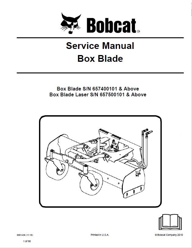 Bobcat Box Blade Service Manual Pdf Download Download