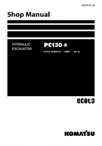 repair manual Komatsu Hydraulic Excavator PC130-8 Set Manuals of PDF