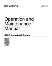 repair manual Perkins 400C Industrial Engines for JCB Operation Maintenance & Systems Operation Testing&Adjusting