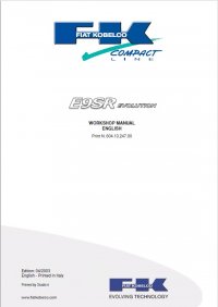 repair manual Fiat Kobelco E9SR Evolution Excavator Workshop Manual PDF