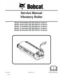 repair manual Bobcat 48, 72, 73, 80 Inch Vibratory Roller Service Manual PDF