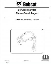 repair manual Bobcat 3PTA Three-Point Auger Service Manual PDF