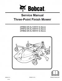 repair manual Bobcat 3FM60, 3FM72, 3FM84 Three-Point Finish Mower Service Manual PDF