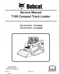 repair manual Bobcat T180 Compact Track Loader Service Manual PDF