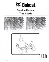 repair manual Bobcat TS 24, 28, 30, 32, 34, 36, 44 Tree Spade Service Manual PDF