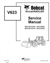 repair manual Bobcat V623 VersaHANDLER Service Manual PDF