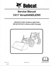 repair manual Bobcat V417 VersaHANDLER Service Manual PDF
