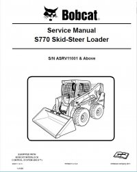 repair manual Bobcat S770 Skid-Steer Loader Service Manual PDF