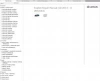 repair manual Lexus CT200h Repair Manual 2013
