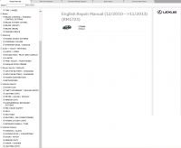repair manual Lexus CT200h Repair Manual 12/2010-11/2013