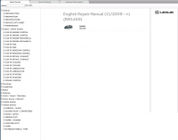repair manual Lexus GX460 Repair Manual 11-2009
