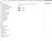 repair manual Lexus GS300H, GS450h Repair manual