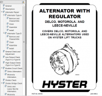 repair manual Hyster Class 5 For D007 (H165-280XL) Internal Combustion Engine Trucks PDF Manual