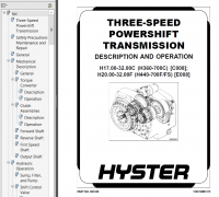 repair manual Hyster Class 5 For E008 (H440-700F, H550FS, H620FS, H700FS) Trucks PDF Manual