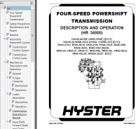 repair manual Hyster Class 5 For E117 (H1050HD-CH, H1150HD-CH) Internal Combustion Engine Trucks PDF Manual