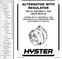 repair manual Hyster Class 5 For F005 (H70-110XL) Internal Combustion Engine Trucks PDF Manual