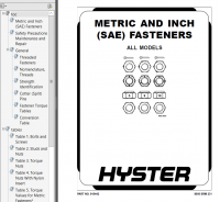 repair manual Hyster Class 5 For F001 (H30-35FT, H40FTS) Internal Combustion Engine Trucks PDF Manual