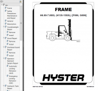 repair manual Hyster Class 5 For G006 (H135-155XL) Internal Combustion Engine Trucks PDF Manual