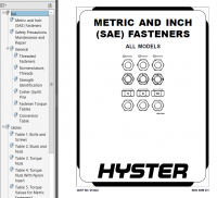repair manual Hyster Class 5 For L005 (H70XM-H120XM) Internal Combustion Engine Trucks PDF Manual