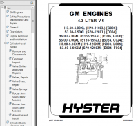 repair manual Hyster Class 5 For K005 (H70-120XM) Internal Combustion Engine Trucks PDF Manual