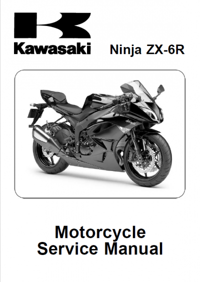 Kawasaki Ninja ZX-6R Motorcycle Service Manual PDF