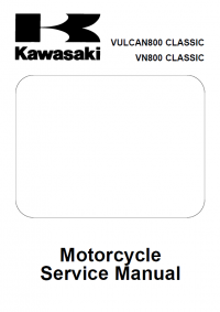 repair manual Kawasaki VULCAN800 Classic, VN800 Classic Motorcycle Service Manual PDF