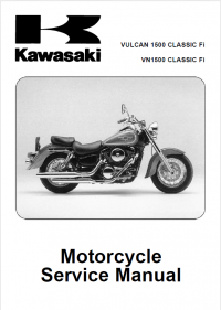 repair manual Kawasaki VULCAN 1500, VN 1500 Classic Fi Motorcycle Service Manual PDF