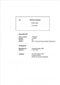 repair manual Liebherr L524 - 1585 Wheel Loader Service Manual PDF