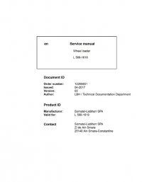 repair manual Liebherr L 566 - 1619 Wheel Loader Service Manual PDF