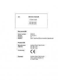 repair manual Liebherr PR 746-1293, PR 746-1294 Crawler Dozers Service Manual PDF