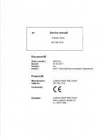 repair manual Liebherr PR 756-1312 Crawler Dozer Service Manual PDF