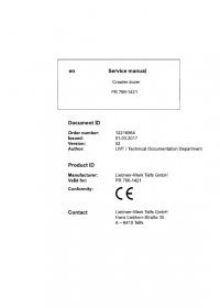 repair manual Liebherr PR 766-1421 Crawler Dozer Service Manual PDF