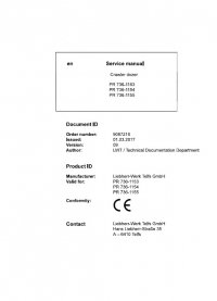 repair manual Liebherr PR 736-1153, PR 736-1154, PR 736-1155 Crawler Dozers Service Manual PDF