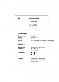 repair manual Liebherr PR 716-1422, PR 716-1423 Crawler Dozers Service Manual PDF
