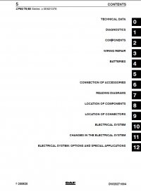 repair manual DAF Truck CF65 CF75 CF85 Wiring Diagram Manual PDF