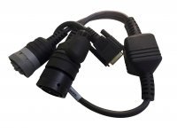 Diagnostic adapter interface cat 9-pin and 14-pin Y Cable