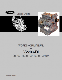 repair manual Kubota V2203-DI Diesel Engine Workshop Manual PDF