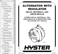 repair manual Hyster Class 4 For D002 (S30-60ES [Americas]) Internal Combustion Engine Trucks - Cushion Tire PDF