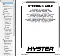 repair manual Hyster Class 4 For E004 (S70-120XM, S120XMS, S80-100XMBCS [S3.50-5.50XM]) Internal Combustion Engine