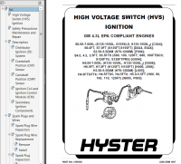 repair manual Hyster Class 4 For E024 (S6.0FT, S7.0FT Europe) Internal Combustion Engine Trucks PDF Manual