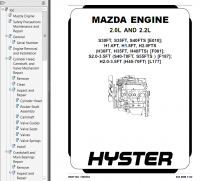 repair manual Hyster Class 4 For F187 (S2.0FT-S3.5FT Europe) Internal Combustion Engine Trucks PDF Manual