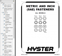 repair manual Hyster Class 4 For F187 (S40-70FT, S55FTS) Internal Combustion Engine Trucks PDF Manual