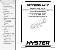 repair manual Hyster Class 5 For B214 (H16.00-22.00XM-12EC Europe) Internal Combustion Engine Trucks PDF Manual