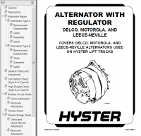 repair manual Hyster Class 5 For C008 .(H360-700C) Internal Combustion Engine Trucks PDF Manual