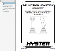 repair manual Hyster Class 5 For C001 (H1.25-1.75XL Europe) Internal Combustion Engine Trucks PDF Manual