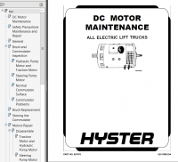 repair manual Hyster Class 2 For F138 (N30XMDR2, N45XMR2) Electric Motor Narrow Aisle Trucks PDF Manual